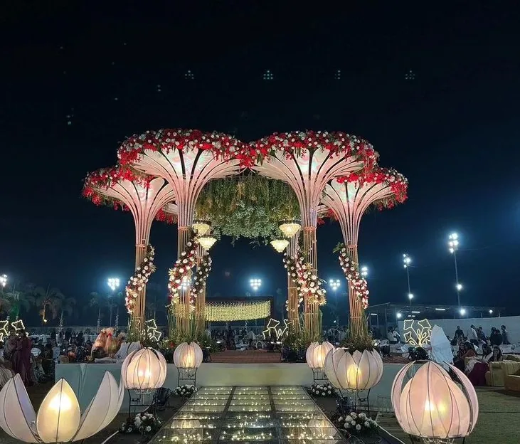 Floral Lotus Entrance by Sanjeevya Events