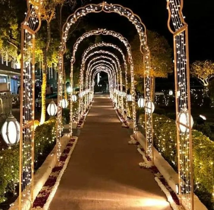 Illuminated Walkway by Sanjeevya Events